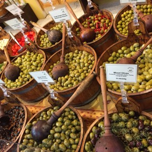 baskets of olives