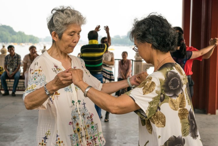 old ladies dancing